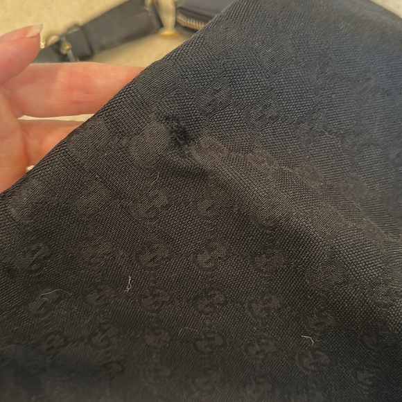 Gucci black fabric studded hobo bag - Picture 6 of 6